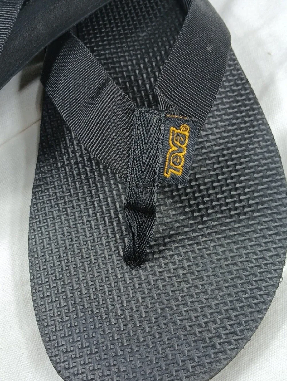 Teva Men’s Black Strap Flip-Flop Sandals